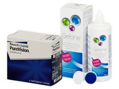 PureVision (6 Linsen) + pflegemittel Gelone 360 ml