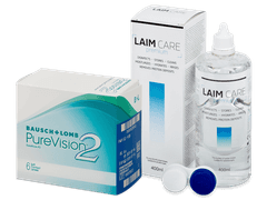 PureVision 2 (6 Linsen) + Laim Care Pflegemittel 400 ml