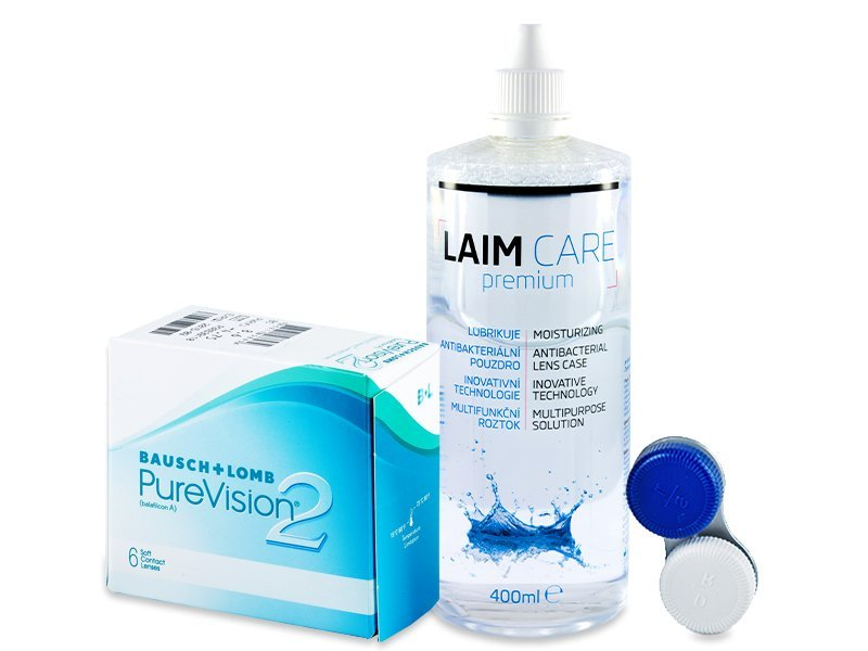 PureVision 2 (6 Linsen) +  Laim-Care 400ml