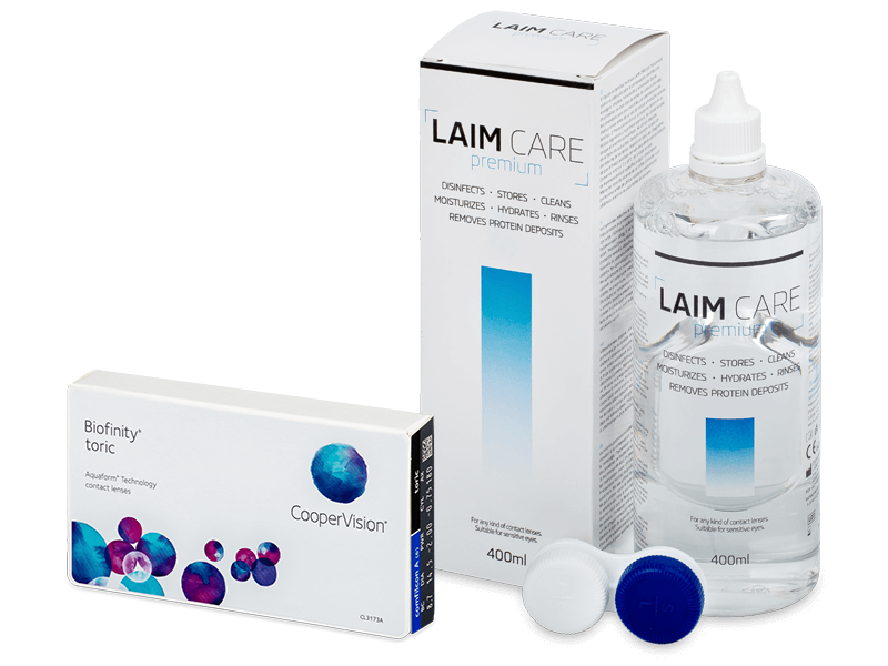 Biofinity Toric (3 Linsen) +  Laim-Care 400ml