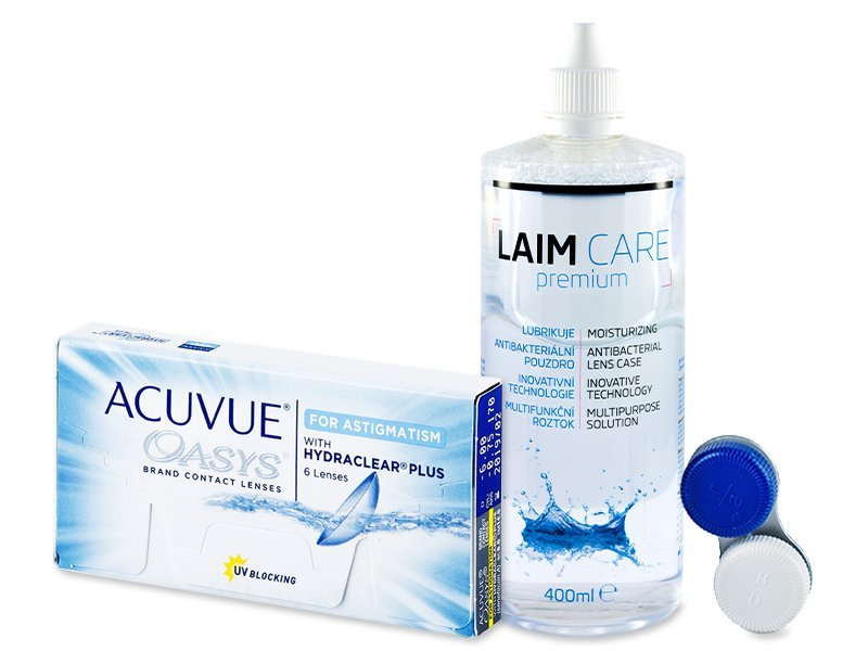 Acuvue Oasys for Astigmatism (6 Linsen) + Laim-Care 400ml