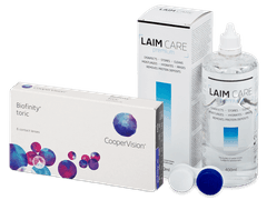 Biofinity Toric (6 Linsen) + Laim Care Pflegemittel 400 ml