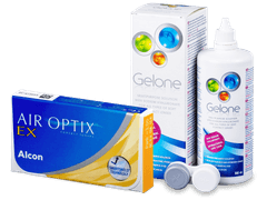 Air Optix EX (3 Linsen) + pflegemittel Gelone 360 ml