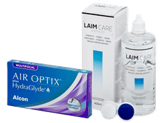 Air Optix plus HydraGlyde Multifocal (6 Linsen) + Laim Care Pflegemittel 400 ml