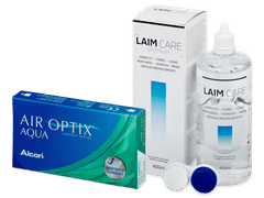 Air Optix Aqua (6 Linsen) + Laim Care Pflegemittel 400 ml