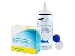 PureVision 2 for Presbyopia (6 Linsen) + Laim-Care 400 ml