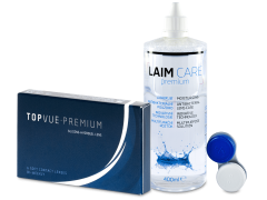 TopVue Premium (6 Linsen) + Laim-Care 400 ml