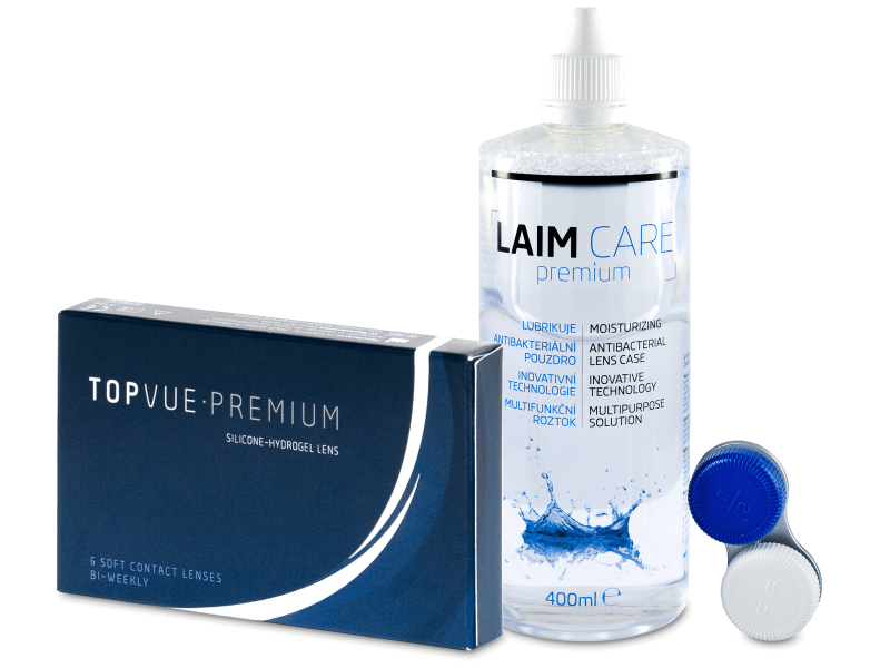 TopVue Premium (6 Linsen) + Laim-Care 400 ml