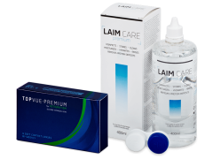 TopVue Premium for Astigmatism (6 Linsen) + Laim-Care 400 ml