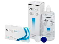 TopVue Plus (6 Linsen) + LAIM-CARE  Pflegemittel 400 ml
