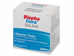 BlephaCura Salina sterile Tücher zur Augenlidpflege 20 Stück 