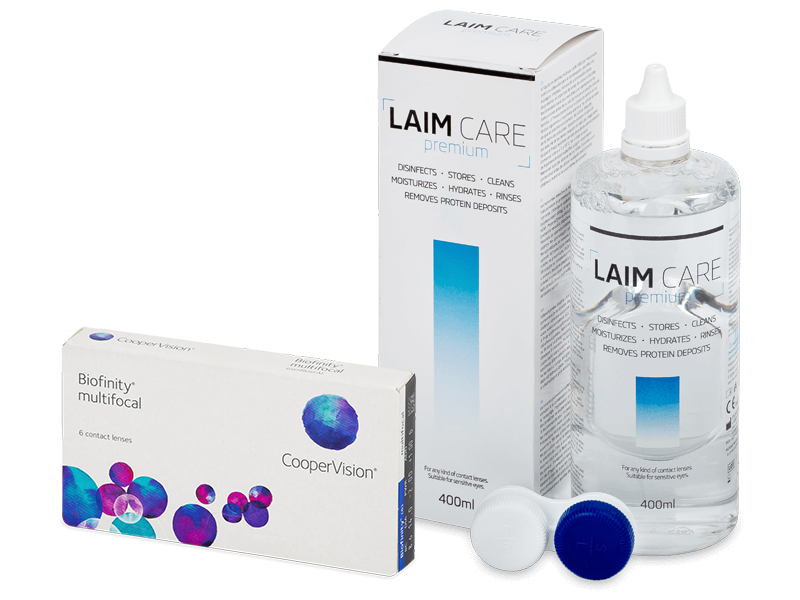 Biofinity Multifocal (6 Linsen) + Laim-Care 400 ml